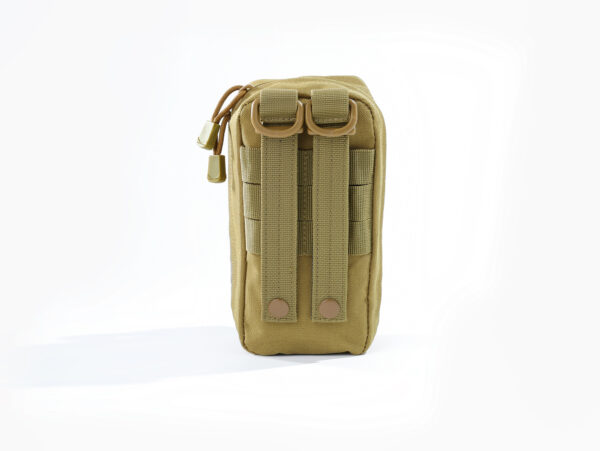 Demonstration of Rearward Side of Versatile Nylon First Aid Bag