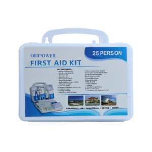 Compact White Plastic First Aid Kit